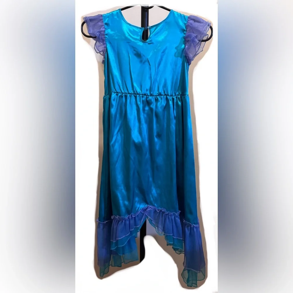 Disney Little Mermaid Teal and Purple Costume Dress - Picture 2 of 6